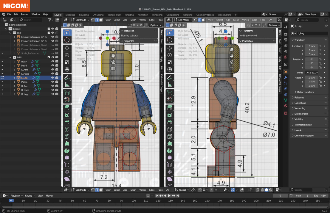 Blender - tvorba modelu